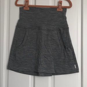 Icebreaker grey merino wool skirt